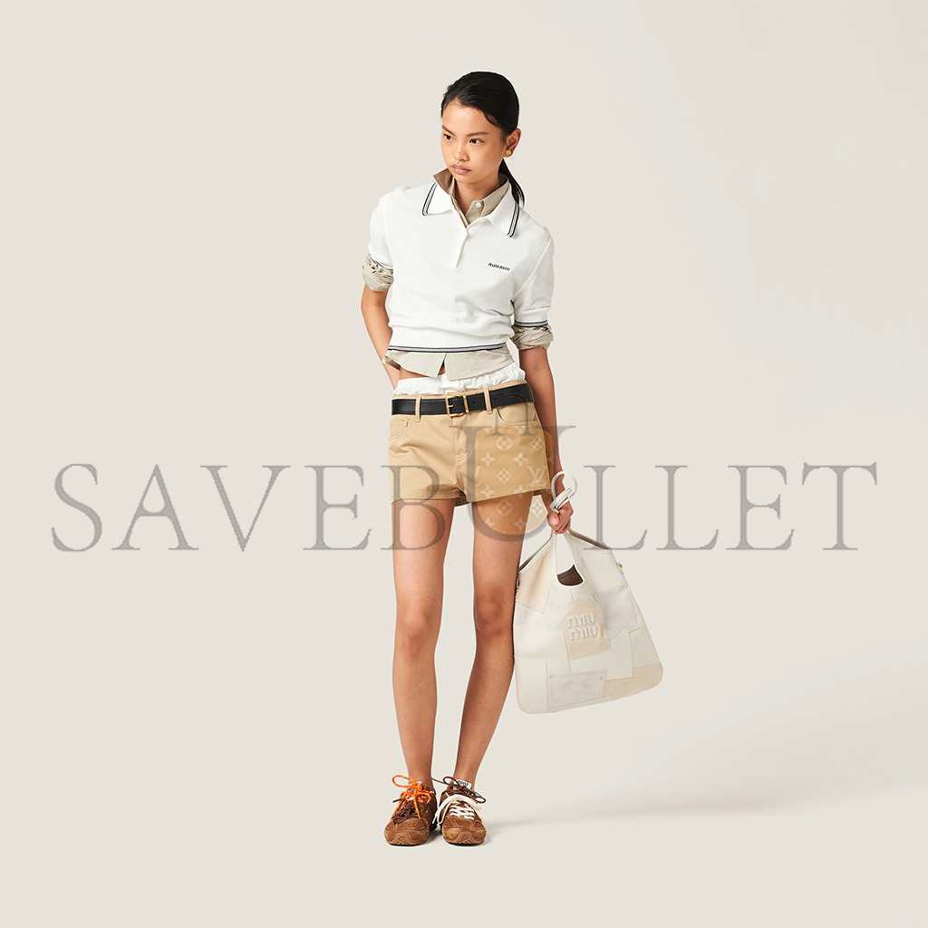 M1v M1v ivy leather patchwork handbag 5bg231 (40*35cm)